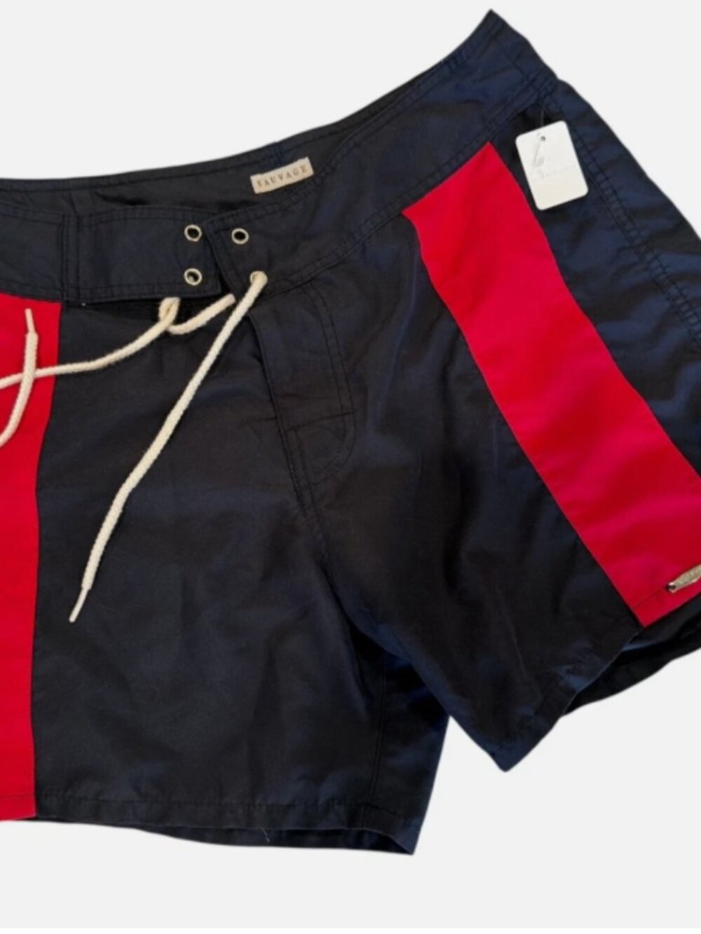 Sauvage California Mens Swim Trunk Mens 32 MED Stripied Beach Summer Travel